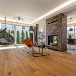 interier obyvaci pokoj krb